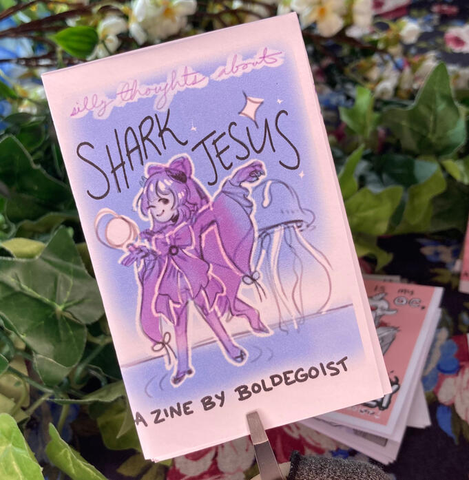 A folded zine that says &quot;why be YOU when you can be ME: HANDSOME JACK!&quot; with the idiot asshole Jack&#39;s smug face